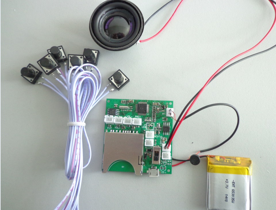 SD card recording module for electronic toys can be stock large capacity file