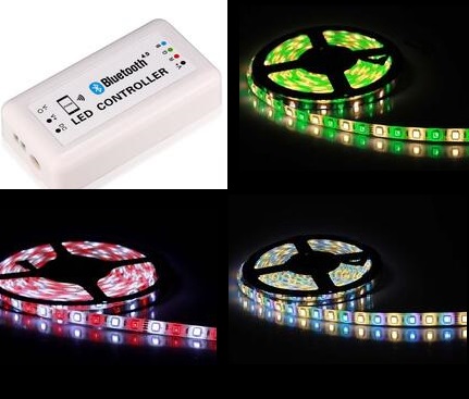 Bluetooth V4.0 RGB LED Strip Light Controller