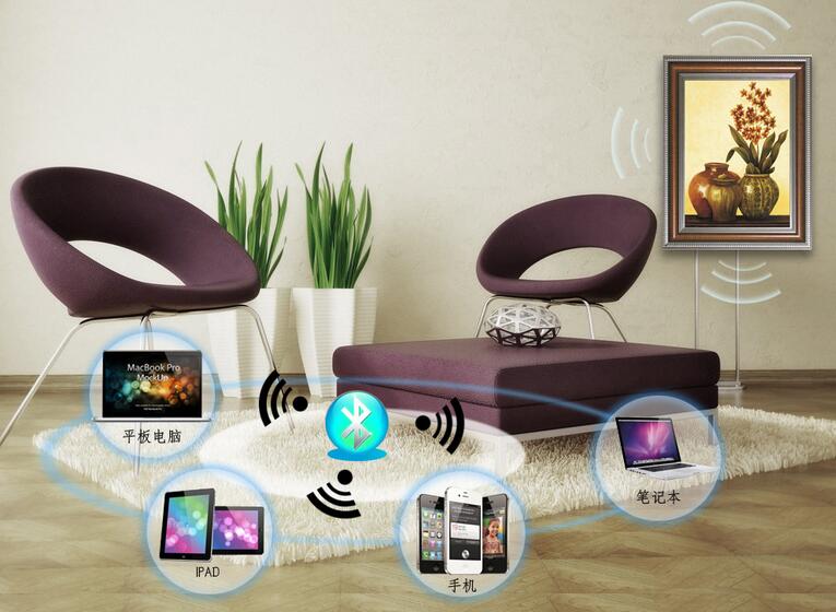 bluetooth sound system for wall picture flat speaker
