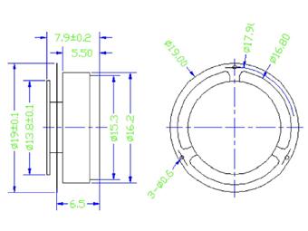 8ohm 1.5W bone conduction speaker module for bone conduction headset