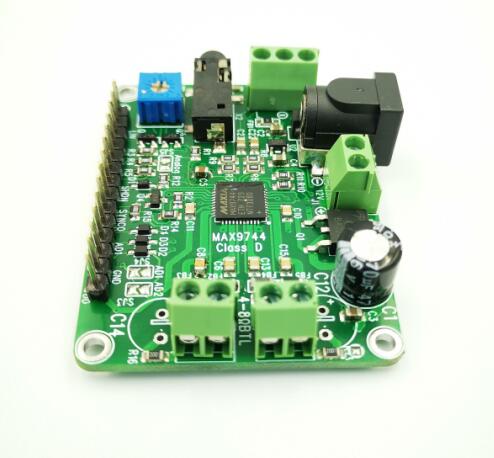 MAX9744 12V 2*20W class D Amplifier board @8ohm can be customized